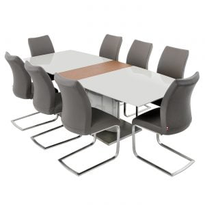 Dolcedo Table with Walnut Extension