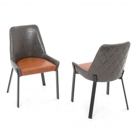 Calabria Grey Tan Chair