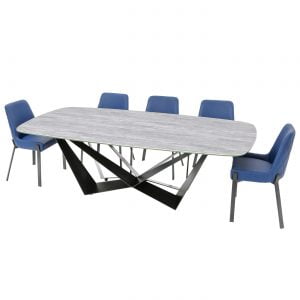 Basilico 2.4M Calco Grigo Ceramic Table