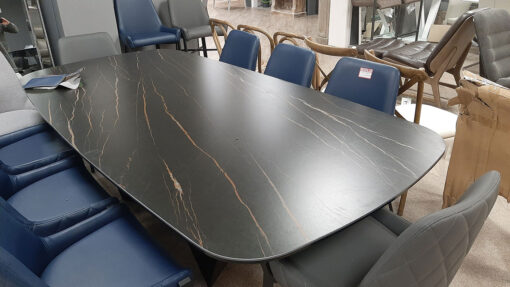 Basilico 2.4M Calcatta Noir Ceramic Table
