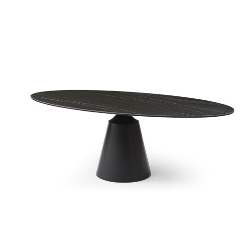 Calcatta Noir Oval Ceramic Table