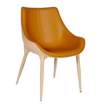 Cavallino Orange PU Chair